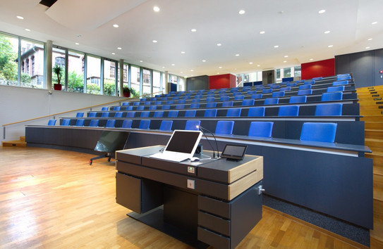 Lecture hall of Physikzentrum Bad Honnef Photo from inside the lecture hall at the Physics Center Bad Honnef